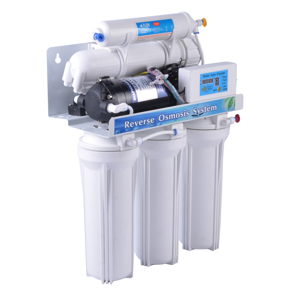 5 stage auto flush controller water filtration NW-RO50-D1