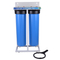 2 stage 20 inch big blue water filter with Iron frame