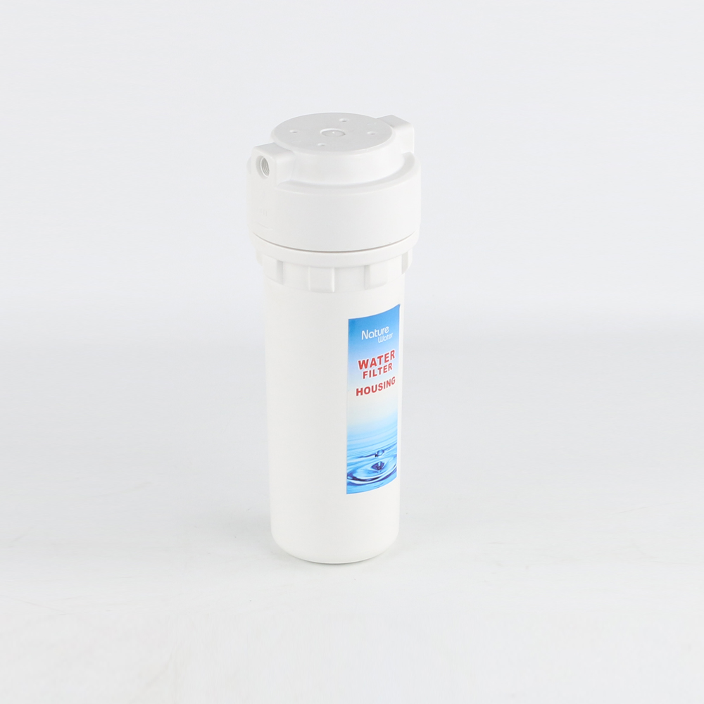 New design standard double O ring plastic domestic water filter housing