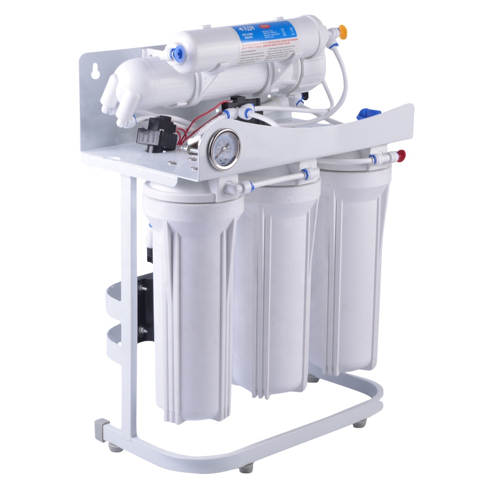 50/75/100GPD Capacity and Plastic shape design Material 7 stage reverse osmosis water filter system
