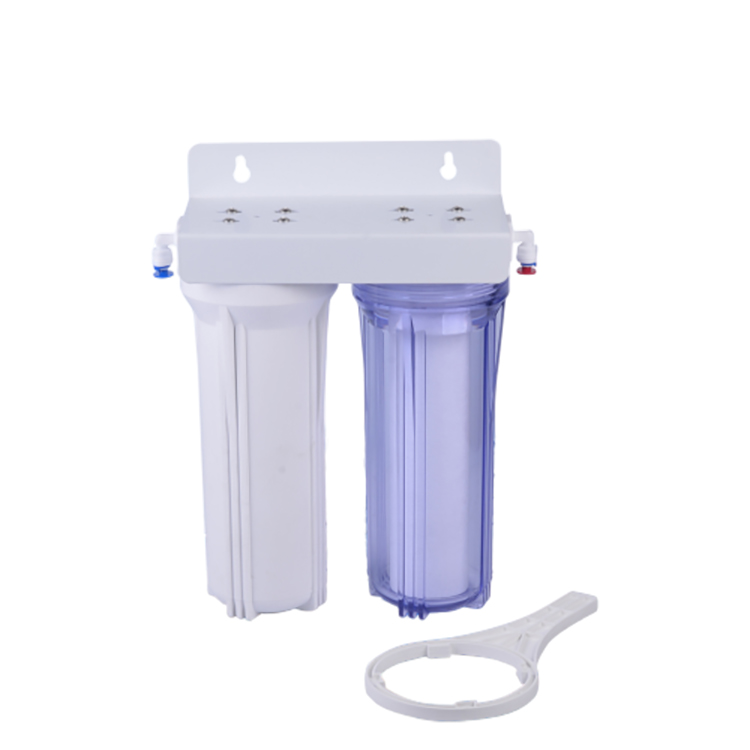 Cheapest price double stage water purifier system with clear housing
