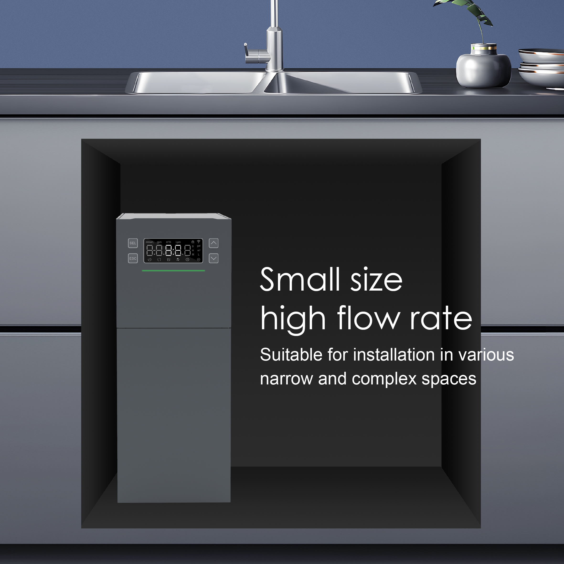 Under-Counter Double-Tank Water Softener