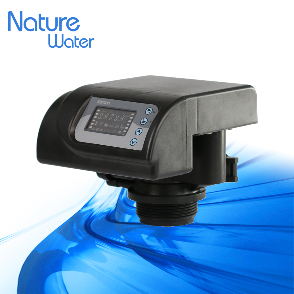 new design automatic water softener valve of downflow type to improve water quality